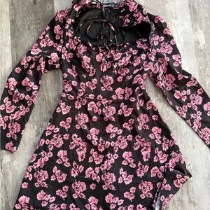 Floral Long Sleeve Dress